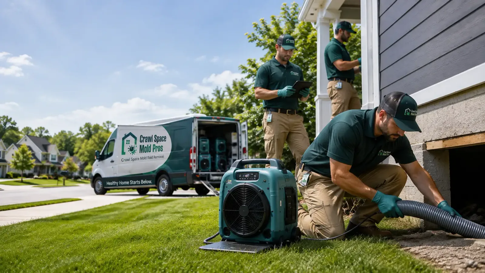 Crawl Space Mold Removal in Paxton, MA